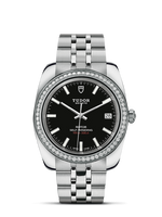 Tudor Classic 38 Stainless Steel / Diamond / Black-Diamond / Bracelet (21020-0007)