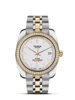 Tudor Classic 38 Stainless Steel / Yellow Gold / Diamond / Black-Diamond / Bracelet (21023-0007)