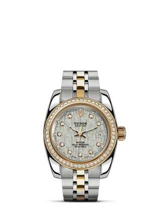 Tudor - 22023-0004  Classic 28 Stainless Steel / Yellow Gold / Diamond / Silver-Diamond / Bracelet