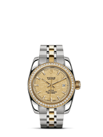 Tudor Classic 28 Stainless Steel / Yellow Gold / Fluted / Silver-Diamond / Bracelet (22023-0009)