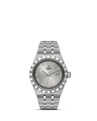 Tudor - 28300-0001  Royal Date 28 Stainless Steel / Silver - Roman