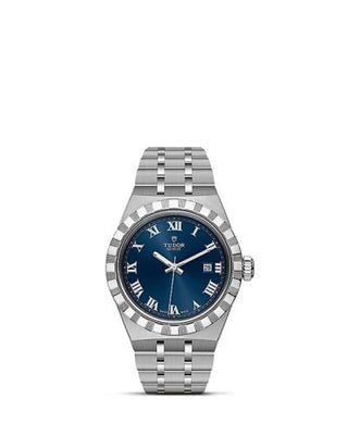 Tudor - 28300-0006  Royal Date 28 Stainless Steel / Blue - Roman