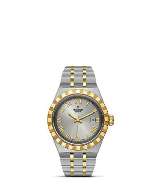 Tudor - 28303-0001  Royal Date 28 Stainless Steel / Yellow Gold / Silver - Roman