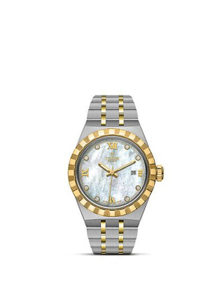 Tudor - 28303-0007  Royal Date 28 Stainless Steel / Yellow Gold / MOP