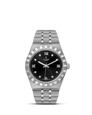 Tudor - 28400-0004  Royal Date 34 Stainless Steel / Black - Diamond