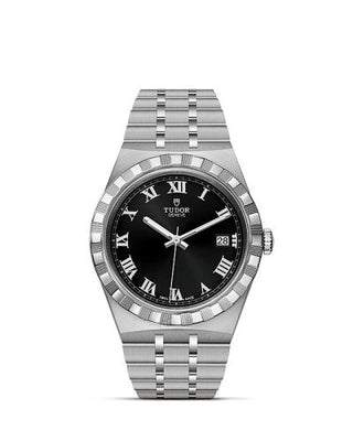 Tudor - 28500-0003  Royal Date 38 Stainless Steel / Black - Roman