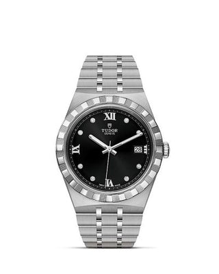 Tudor - 28500-0004  Royal Date 38 Stainless Steel / Black - Diamond