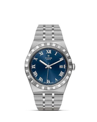 Tudor - 28500-0005  Royal Date 38 Stainless Steel / Blue - Roman