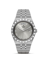 Tudor Style 28 Stainless Steel / Silver-Diamond / Bracelet (28600-0001)