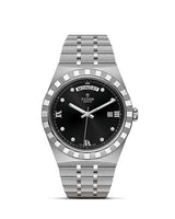 Tudor Royal Day-Date 41 Stainless Steel / Black - Roman (28600-0004)