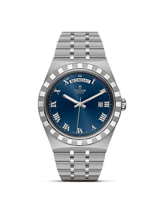 Tudor - 28600-0005  Royal Day-Date 41 Stainless Steel / Blue - Roman