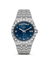 Tudor Royal Date 38 Stainless Steel / Salmon - Diamond (28600-0006)