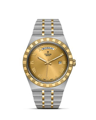 Tudor - 28603-0004  Royal Day-Date 41 Stainless Steel / Yellow Gold / Champagne - Roman