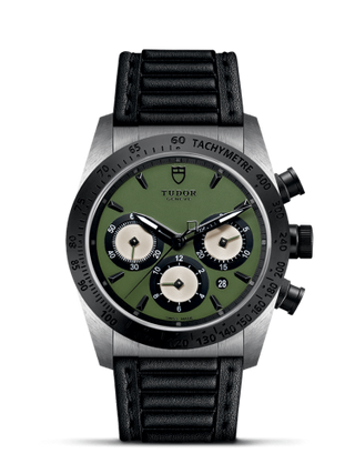 Tudor - 42010N-0004  Fastrider Chrono Green / Leather