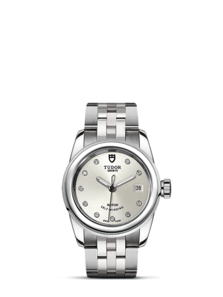 Tudor - 51000-0002  Glamour Date 26 Stainless Steel / Silver-Diamond / Bracelet