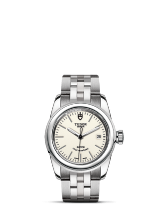 Tudor - 51000-0027  Glamour Date 26 Stainless Steel / Opaline / Bracelet