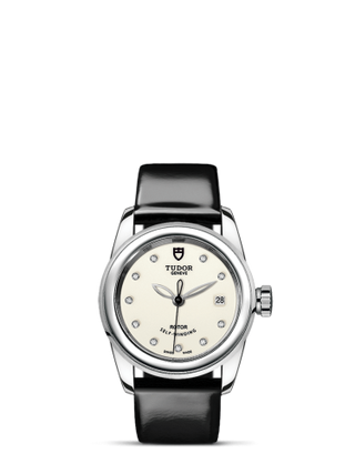 Tudor - 51000-0030  Glamour Date 26 Stainless Steel / Opaline-Diamond / Strap