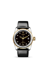 Tudor Glamour Date 26 Stainless Steel / Yellow Gold / Black / Strap (51003-0023)