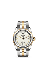 Tudor Glamour Date 26 Stainless Steel / Yellow Gold / Opaline / Strap (51003-0025)