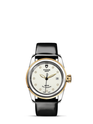 Tudor - 51003-0028  Glamour Date 26 Stainless Steel / Yellow Gold / Opaline-Diamond / Strap