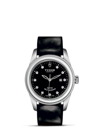 Tudor - 53000-0045  Glamour Date 31 Stainless Steel / Black-Diamond / Strap