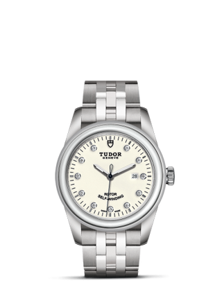 Tudor - 53000-0080  Glamour Date 31 Stainless Steel / Opaline-Diamond / Bracelet