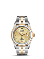 Tudor Glamour Date 31 Stainless Steel / Yellow Gold / Champagne-Diamond / Strap (53003-0006)