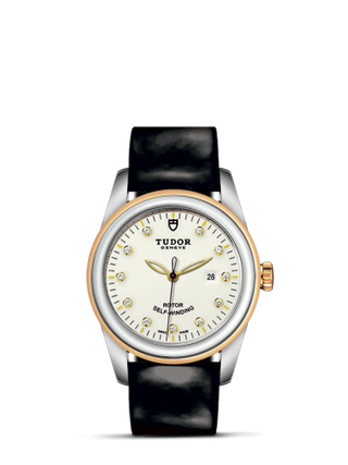 Tudor - 53003-0078  Glamour Date 31 Stainless Steel / Yellow Gold / Opaline-Diamond / Strap