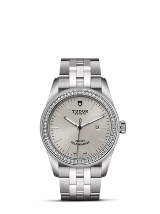 Tudor - 53020-0004  Glamour Date 31 Stainless Steel / Diamond / Silver / Bracelet