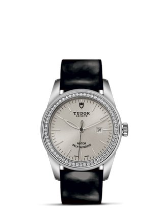 Tudor - 53020-0052  Glamour Date 31 Stainless Steel / Diamond / Silver / Strap