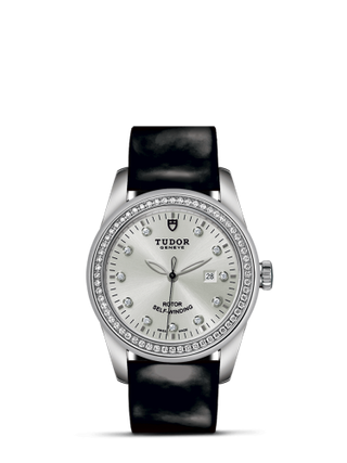 Tudor - 53020-0053  Glamour Date 31 Stainless Steel / Diamond / Silver-Diamond / Strap