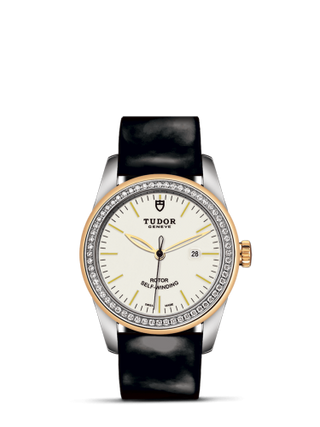 Tudor - 53023-0071  Glamour Date 31 Stainless Steel / Yellow Gold / Diamond / Opaline / Strap