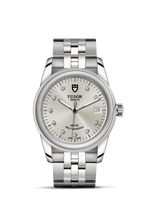 Tudor Glamour Date 36 Stainless Steel / Silver-Diamond / Strap (55000-0006)