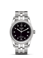 Tudor Glamour Date 36 Stainless Steel / Black-Diamond / Strap (55000-0008)