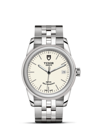 Tudor - 55000-0103  Glamour Date 36 Stainless Steel / Opaline / Bracelet