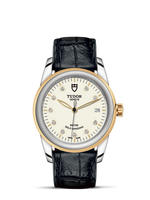 Tudor Glamour Date 36 Stainless Steel / Yellow Gold / Opaline / Bracelet (55003-0095)