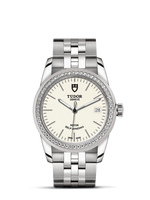 Tudor Glamour Date 36 Stainless Steel / Diamond / Opaline / Strap (55020-0095)