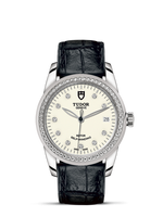 Tudor Glamour Date 36 Stainless Steel / Jacquard Silver / Bracelet (55020-0108)