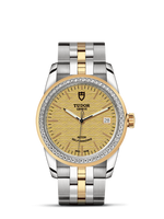 Tudor Glamour Date 36 Stainless Steel / Yellow Gold / Diamond / Champagne / Strap (55023-0027)