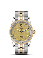 Tudor Glamour Date 36 Stainless Steel / Yellow Gold / Diamond / Champagne-Diamond / Strap (55023-0028)