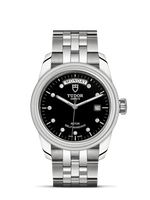 Tudor Glamour Double Date Stainless Steel / Silver-Blue / Strap (56000-0008)