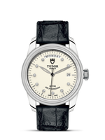 Tudor Glamour Day + Date Stainless Steel / Opaline/ Strap (56000-0184)