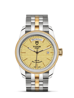 Tudor Glamour Day + Date Stainless Steel / Yellow Gold / Jacquard Champagne / Strap (56003-0003)