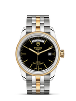 Tudor Glamour Day + Date Stainless Steel / Yellow Gold / Black / Strap (56003-0007)