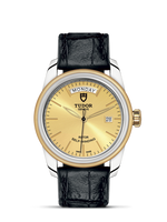 Tudor Glamour Day + Date Stainless Steel / Yellow Gold / Black-Diamond / Bracelet (56003-0024)