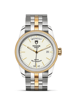 Tudor Glamour Day + Date Stainless Steel / Yellow Gold / Opaline/ Strap (56003-0112)