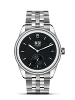 Tudor Glamour Double Date Stainless Steel / Black-Diamond / Bracelet (57100-0003)