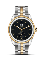 Tudor Glamour Double Date Stainless Steel / Yellow Gold / Black-Diamond / Bracelet (57103-0002)