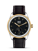 Tudor Glamour Double Date Stainless Steel / Yellow Gold / Black / Bracelet (57103-0020)