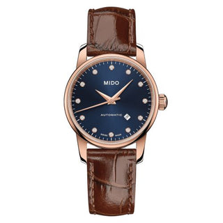 Mido - M7600.3.65.8  Baroncelli Tradition Lady Rose Gold / Midnight Blue